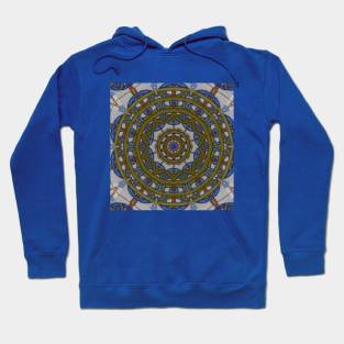 Globe Tiles Mandala Azulejos Hoodie